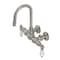 Kingston Brass CA3T8 3-3/8" Tub Wall Mount Clawfoot Tub Faucet, Brushed Nickel CA3T8 - alternate 1